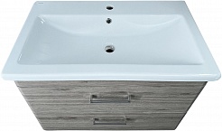 Style Line Мебель для ванной Лотос 80 подвесная сосна лофт – фотография-5